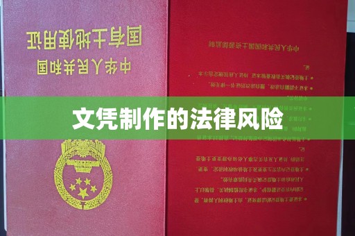 兴仁文凭制作的法律风险