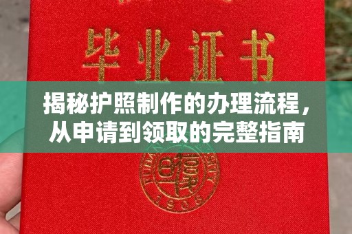 兴仁揭秘护照制作的办理流程，从申请到领取的完整指南